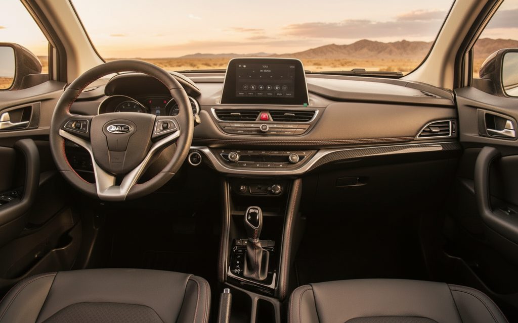 Jac S3 2023 interior view showing trim