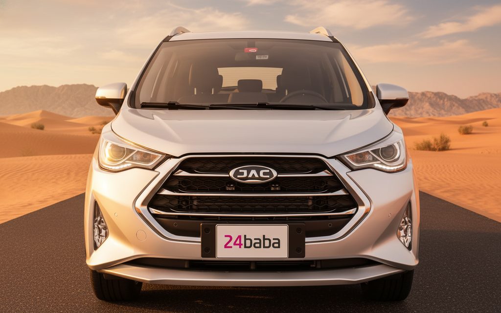 Jac S3 2023 Silver front view with headlights