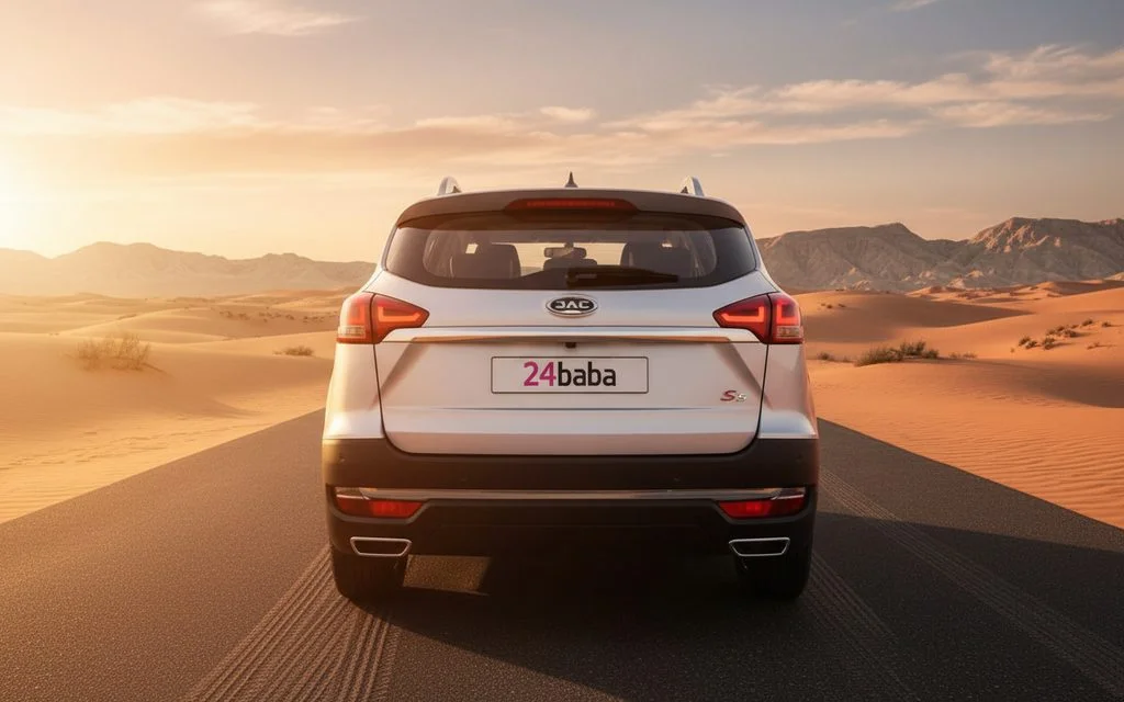 Jac S3 2023 Silver rear view showing taillights