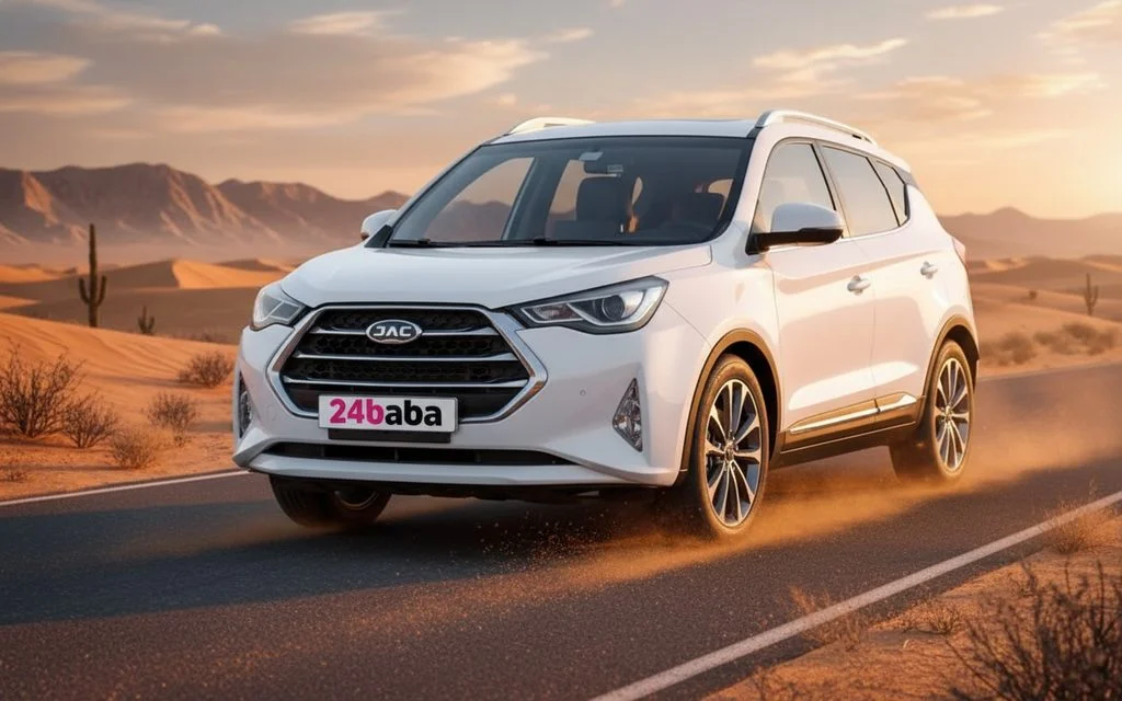 Jac S3 2023 White front view with headlights