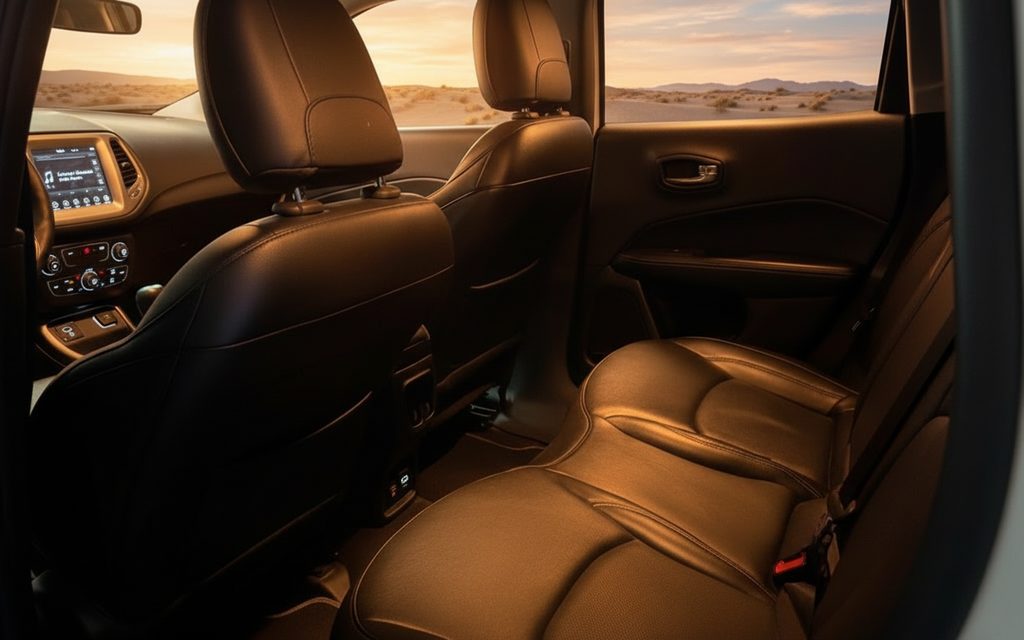 Jeep Compass 2021 leather seats and cabin