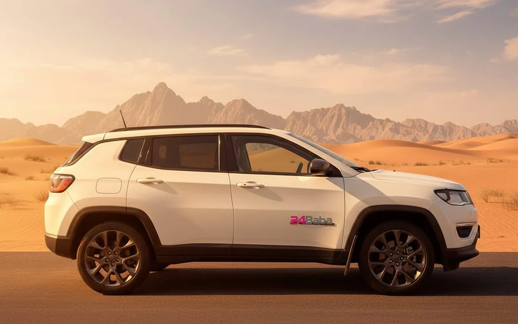 Jeep Compass 2021 White side profile