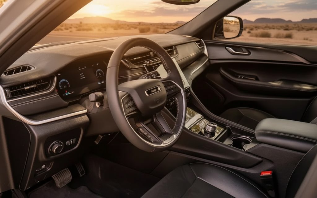 Jeep GrandCherokee 2024 interior view showing trim