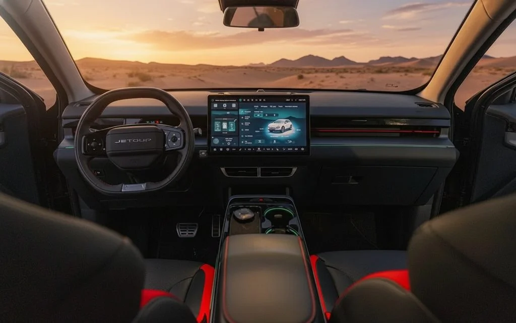 Jetour Dashing 2025 interior view showing trim