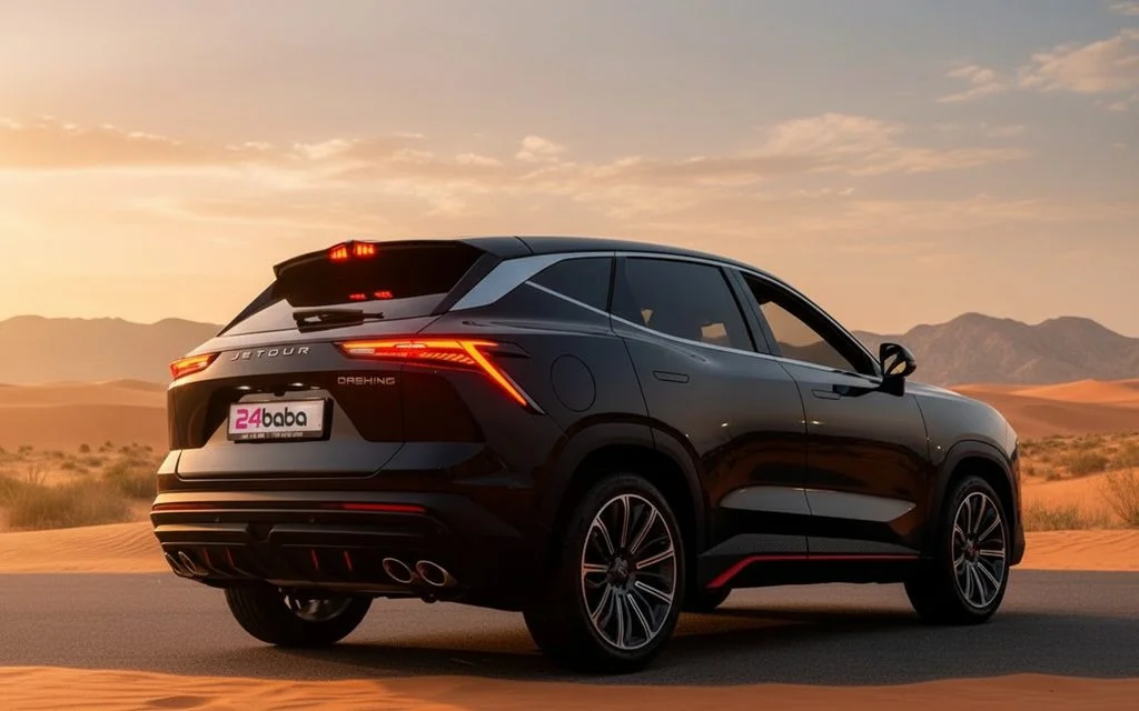 Jetour Dashing 2025 Black rear view showing taillights