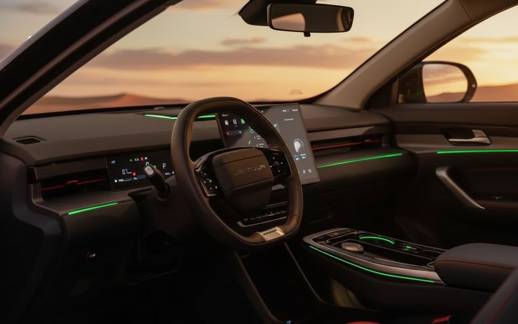 Jetour Dashing 2025 interior view showing trim
