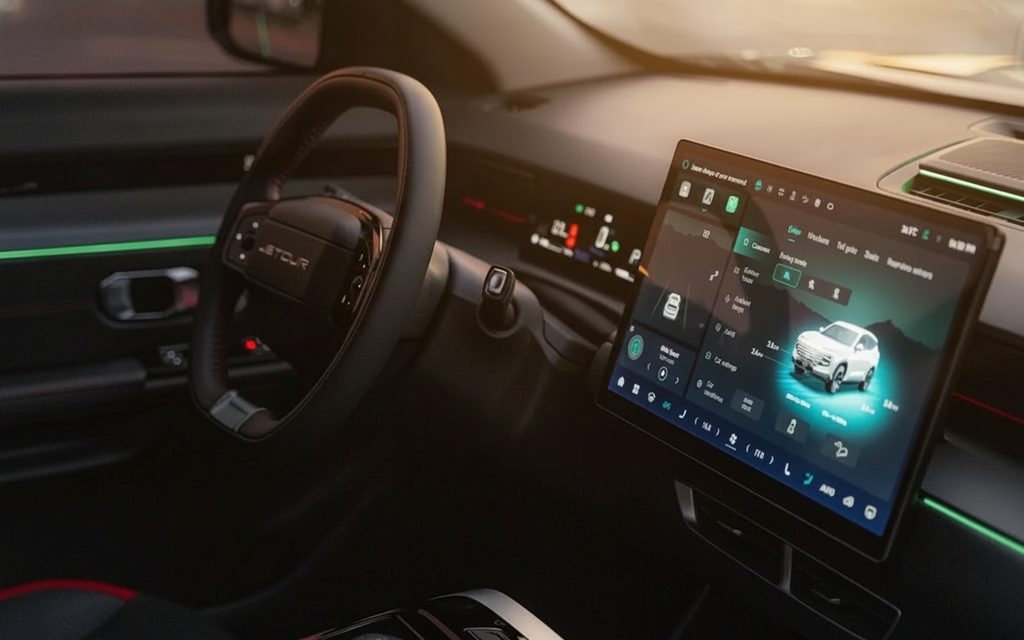 Jetour Dashing 2025 dashboard and infotainment