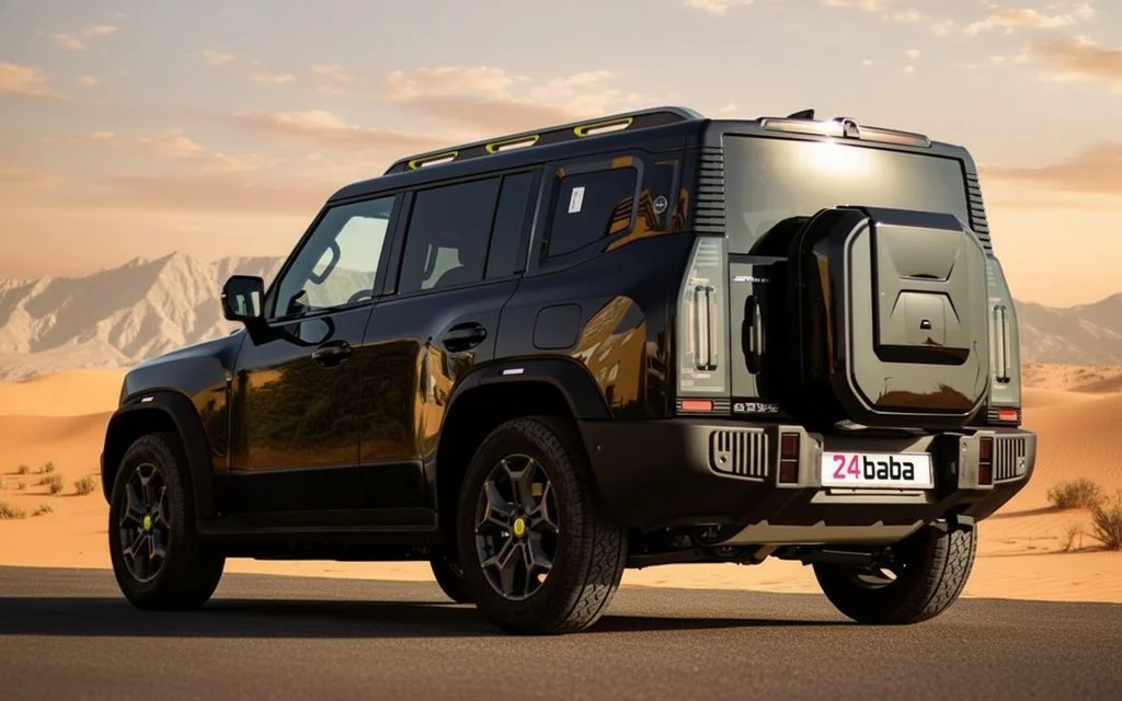 Jetour T2 2024 Black rear view showing taillights