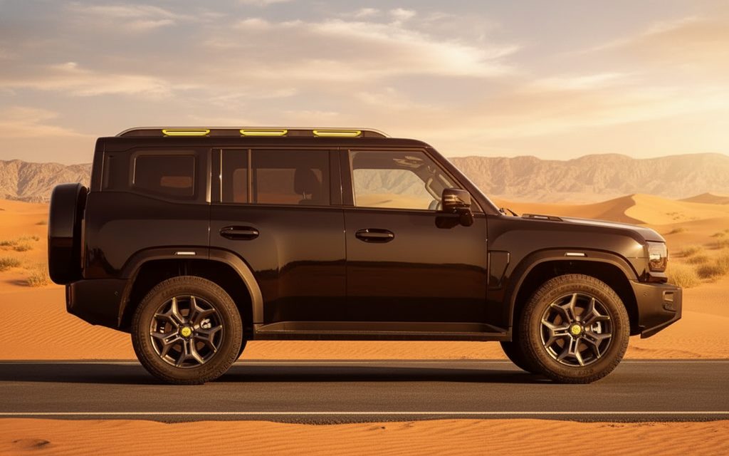 Jetour T2 2024 Black side profile