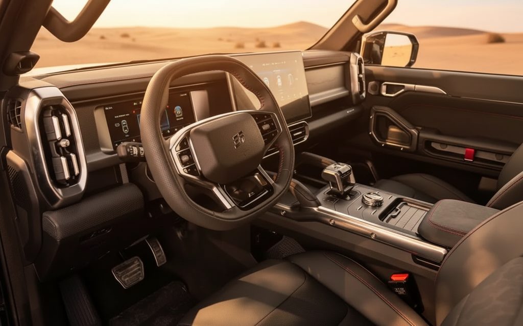 Jetour T2 2024 interior view showing trim