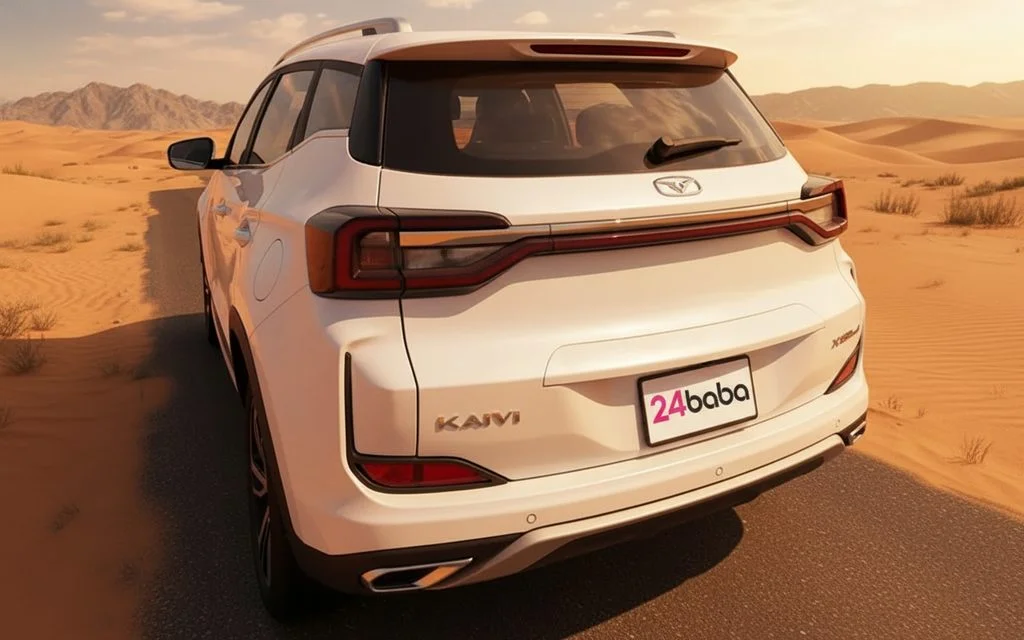 Kaiyi X3 2024 Grey rear view showing taillights