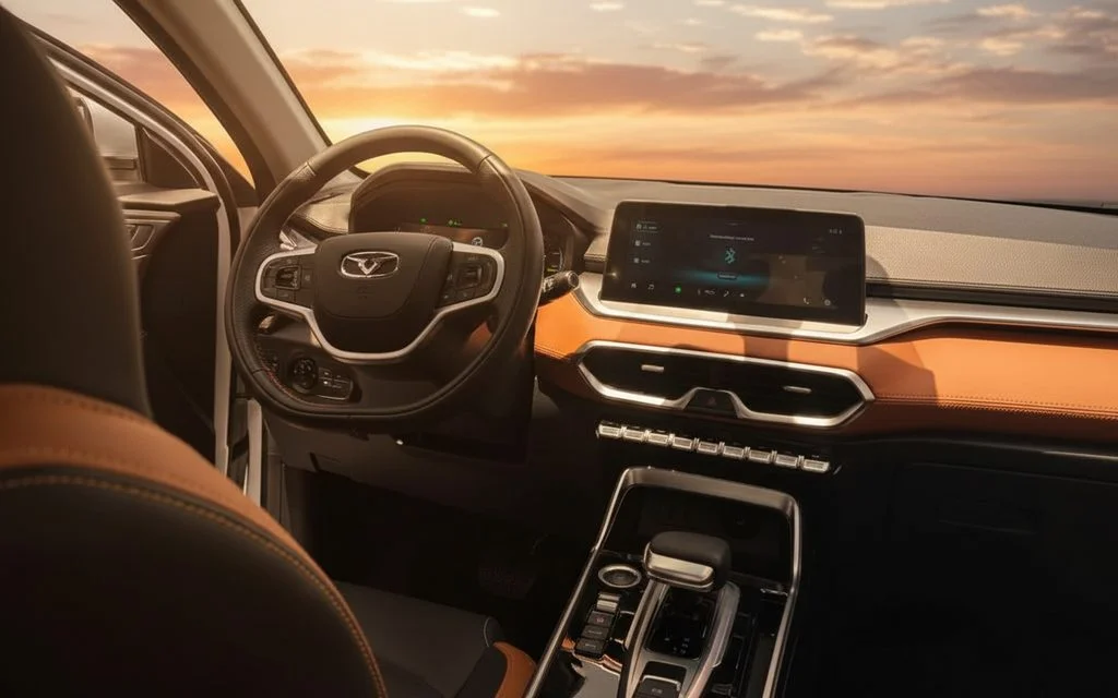 Kaiyi X3 2024 interior view showing trim – rental in Dubai