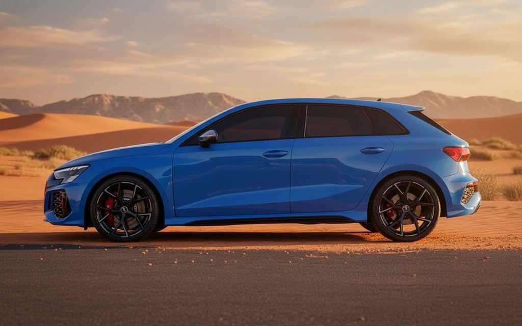 Audi Rs3 2023 Blue side profile