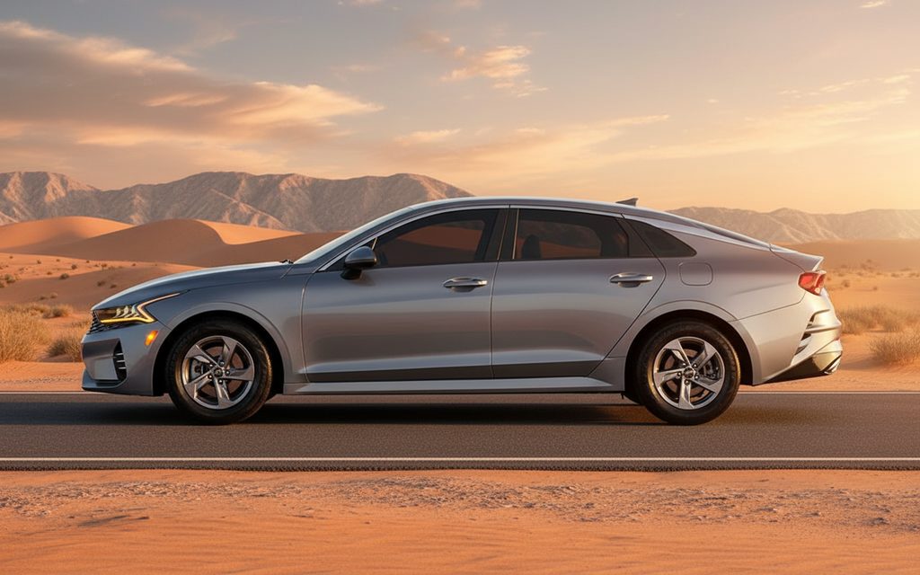 Kia K5 2021 Grey side profile