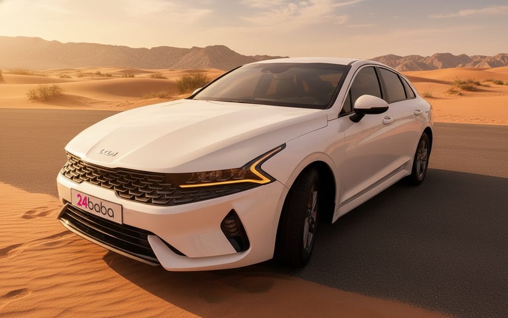 Rent Kia K5 2021 White in Dubai