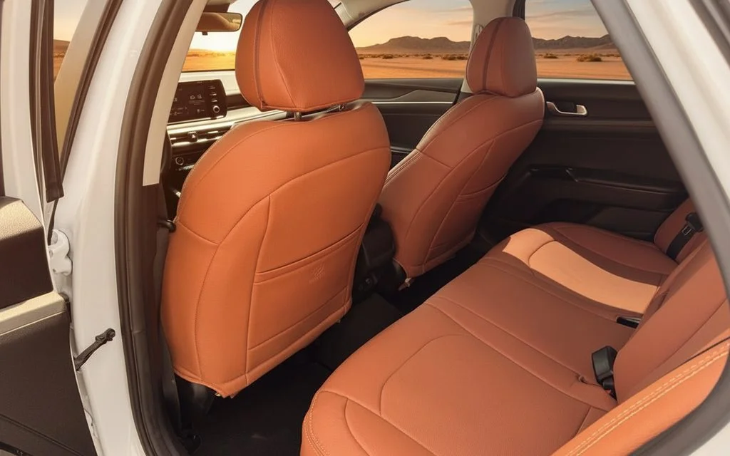 Kia K5 2021 leather seats and cabin