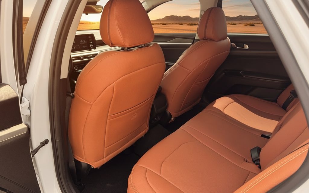 Kia K5 2021 leather seats and cabin