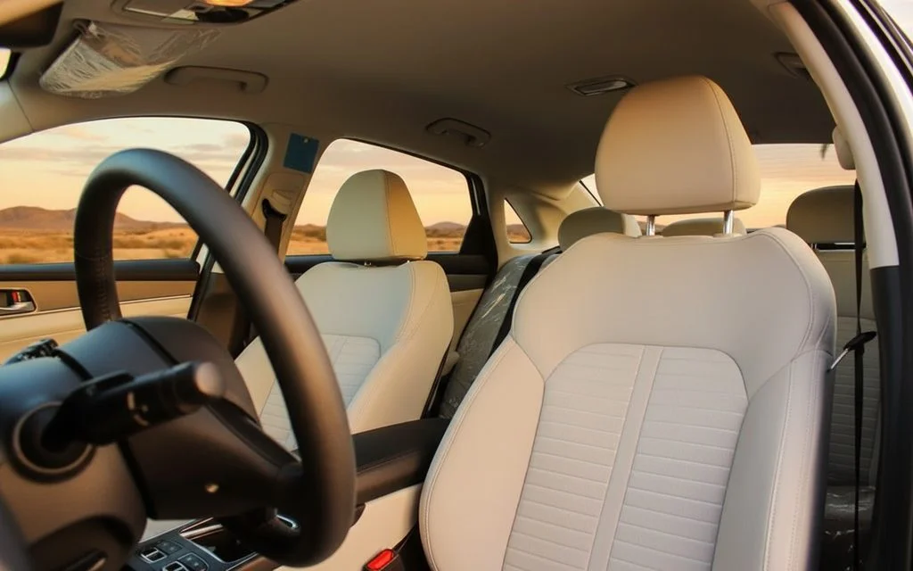 Kia K5 2023 leather seats and cabin