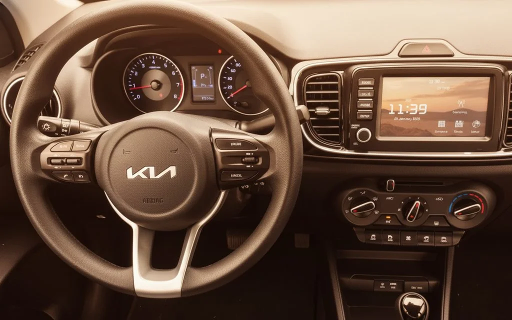 Kia Pegas 2025 interior view showing trim