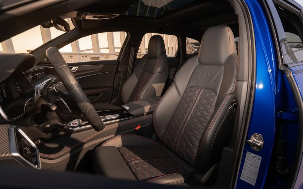 Audi Rs6 2023 leather seats and cabin