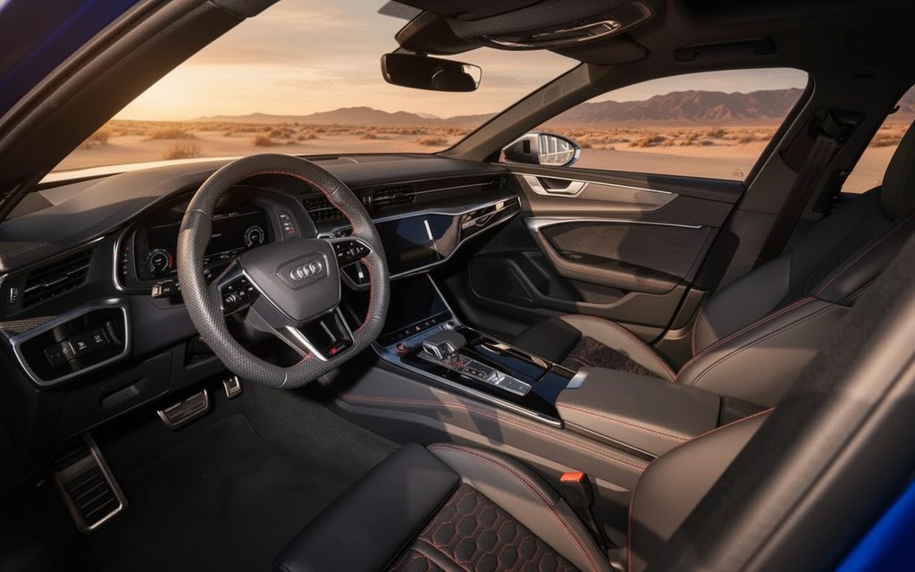 Audi Rs6 2023 interior view showing trim