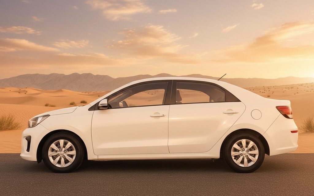 Kia Pegas 2023 White side profile