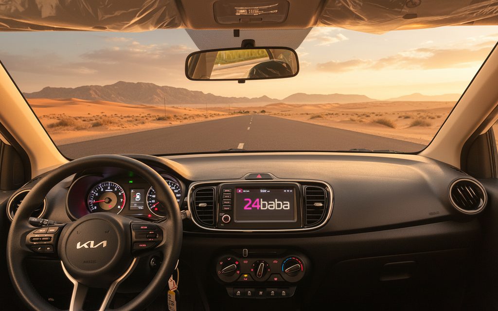 Kia Pegas 2024 interior view showing trim