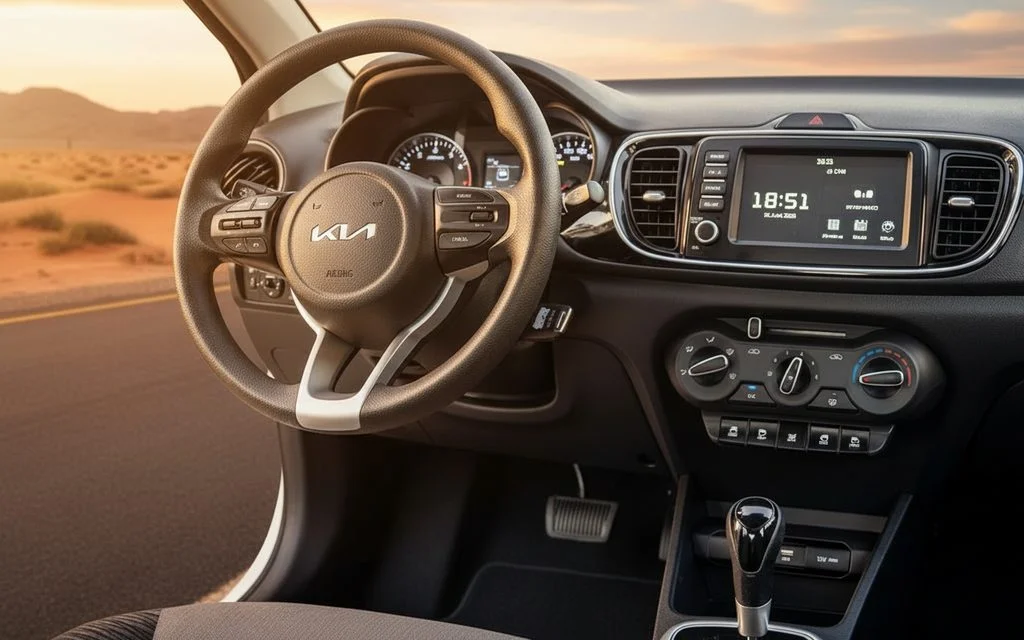 Kia Pegas 2024 dashboard and infotainment