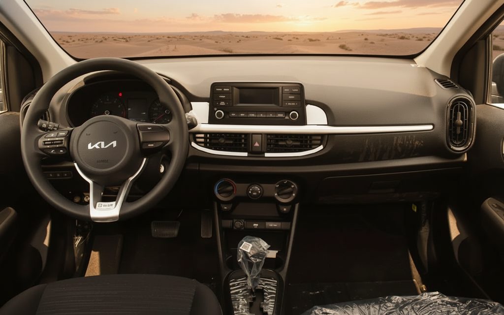 Kia Picanto 2022 dashboard and infotainment