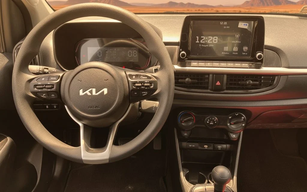 Kia Picanto 2024 interior view showing trim