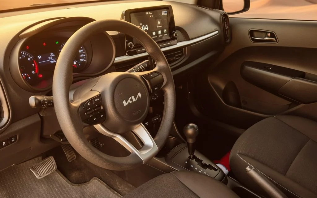 Kia Picanto 2023 interior view showing trim