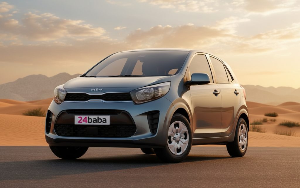 Kia Picanto 2023 Grey rear view showing taillights