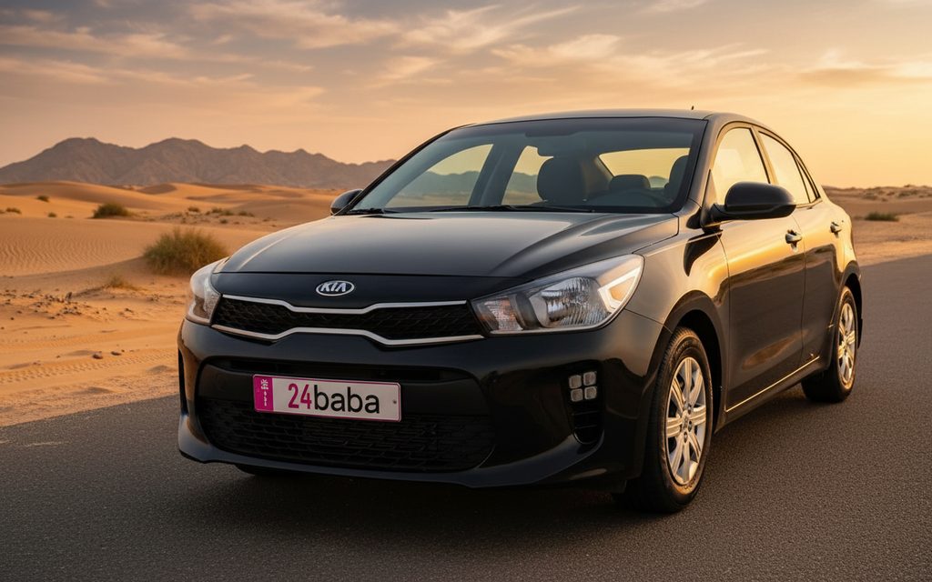 Hire Kia Rio 2021 Black in Dubai