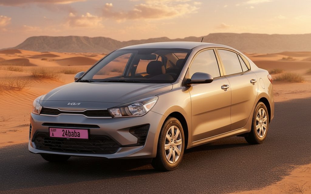 Rent Kia Rio 2023 Silver in Dubai