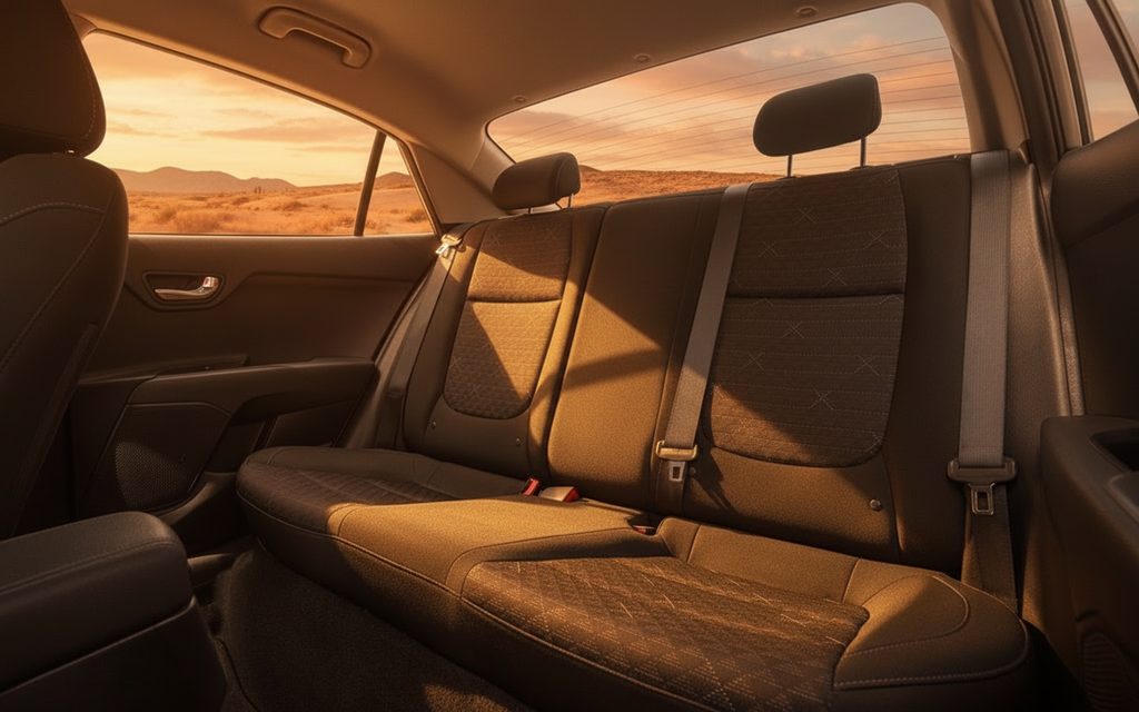 Kia Rio 2023 leather seats and cabin