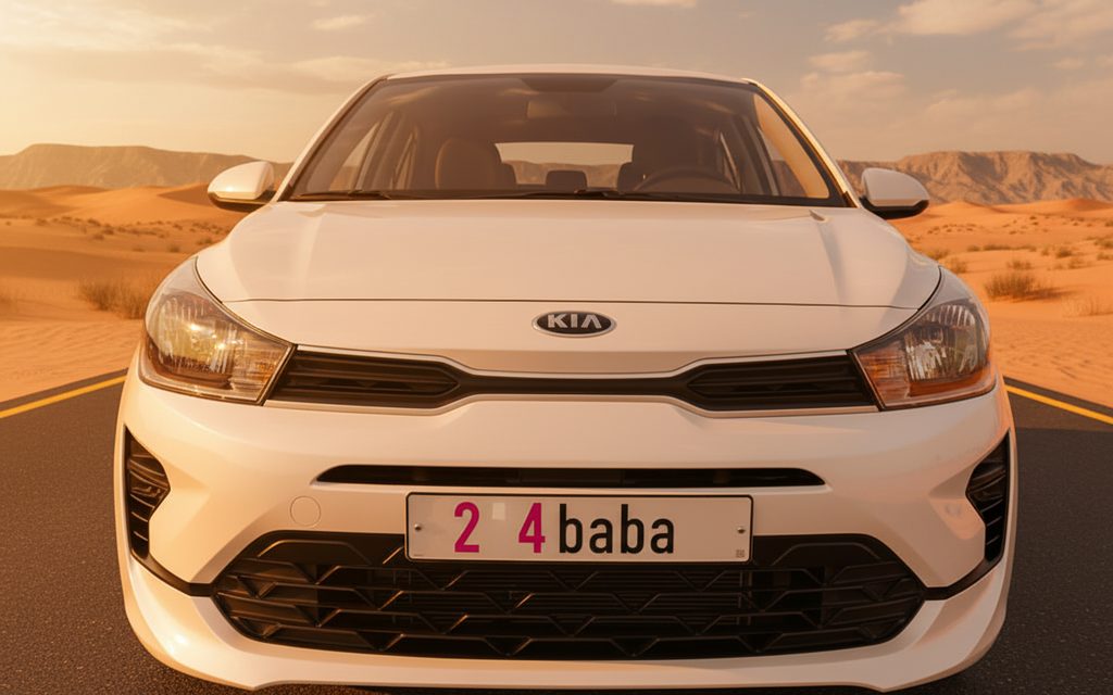 Kia Rio 2021 White front view with headlights