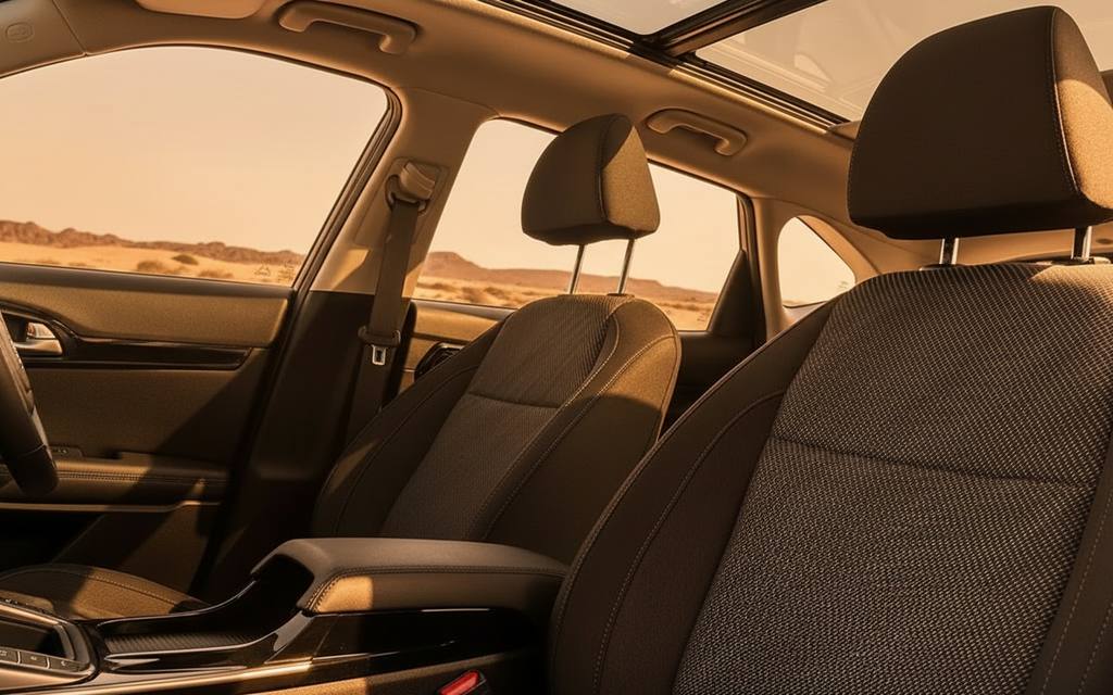 Kia Seltos 2025 leather seats and cabin