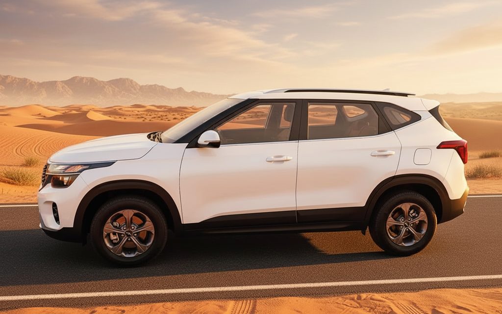 Kia Seltos 2025 White side profile