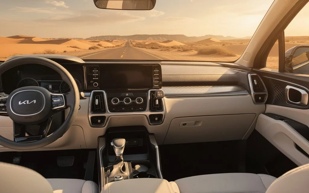 Kia Sorento 2023 interior view showing trim