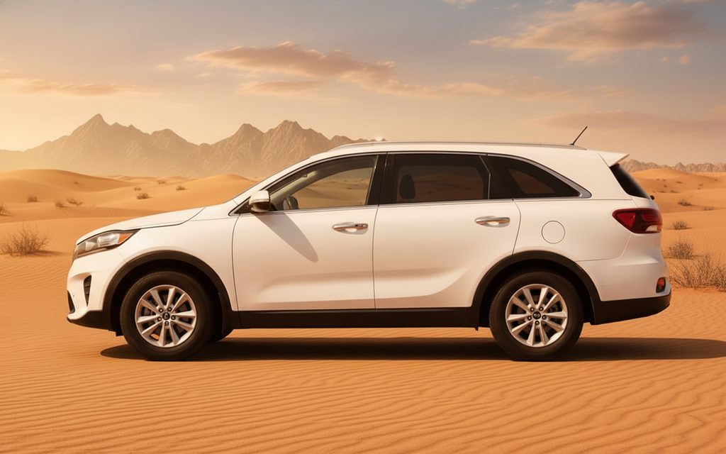 Kia Sorento 2022 White side profile