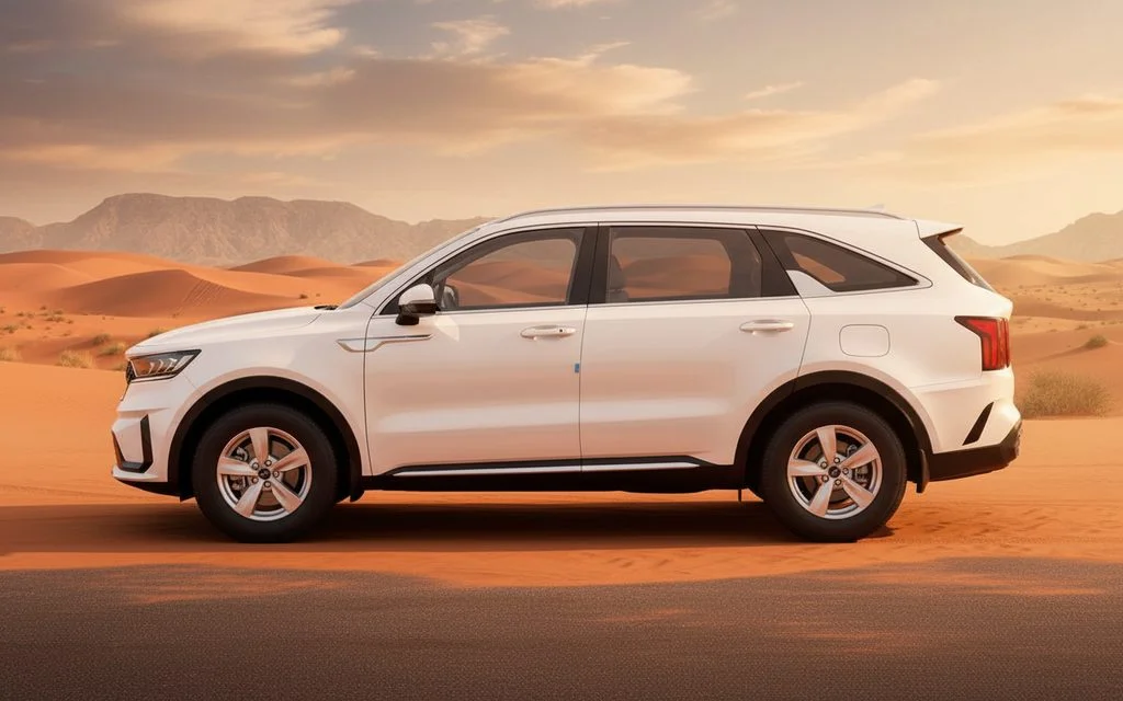 Kia Sorento 2023 White side profile