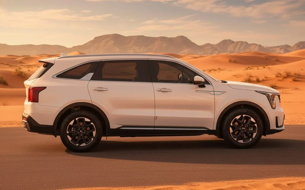 Kia Sorento 2024 White side profile