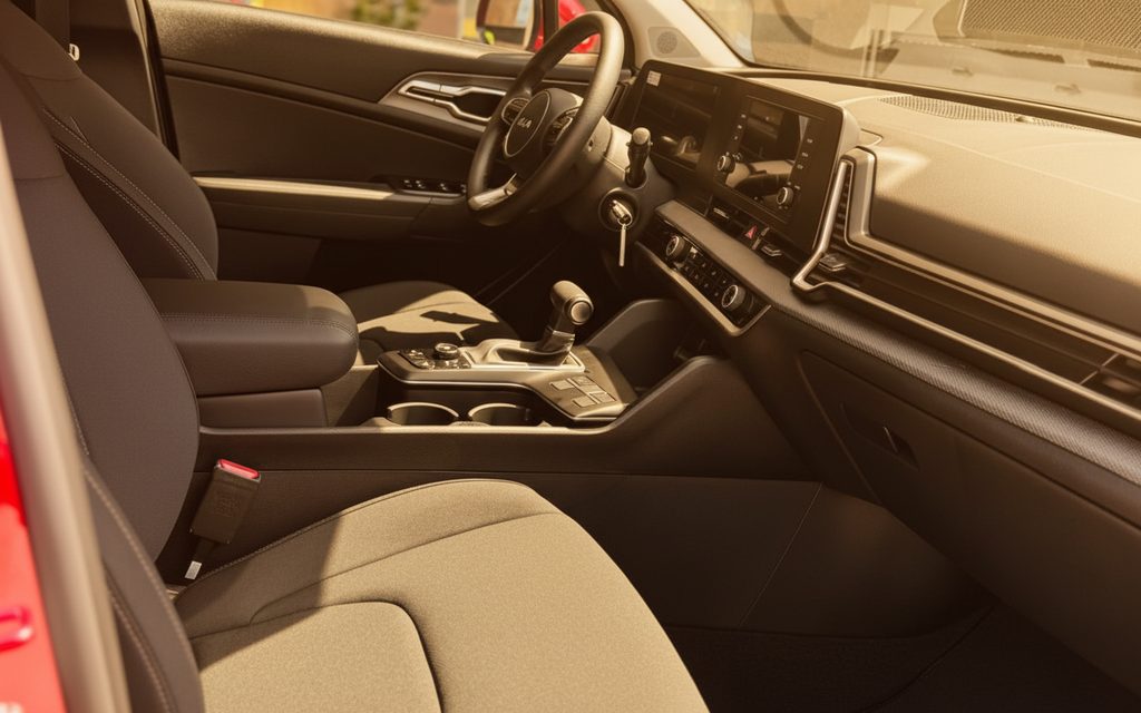 Kia Sportage 2025 interior view showing trim