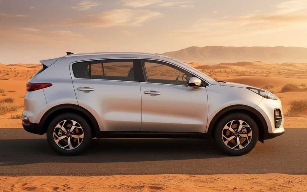 Kia Sportage 2021 Silver side profile