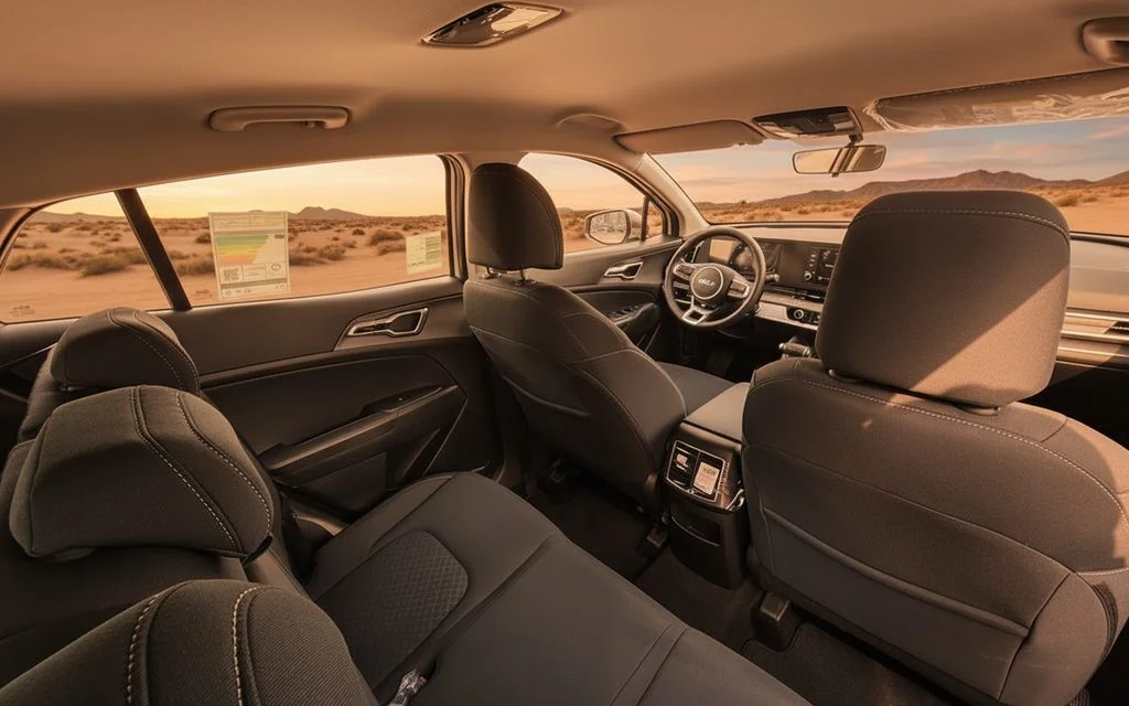 Kia Sportage 2023 leather seats and cabin