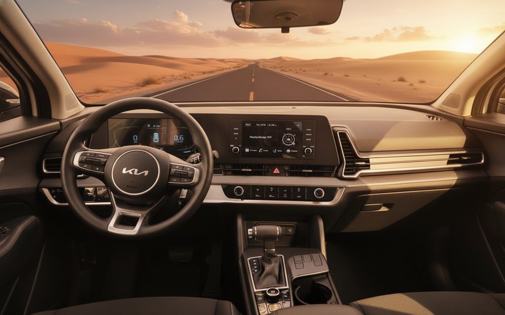 Kia Sportage 2023 interior view showing trim