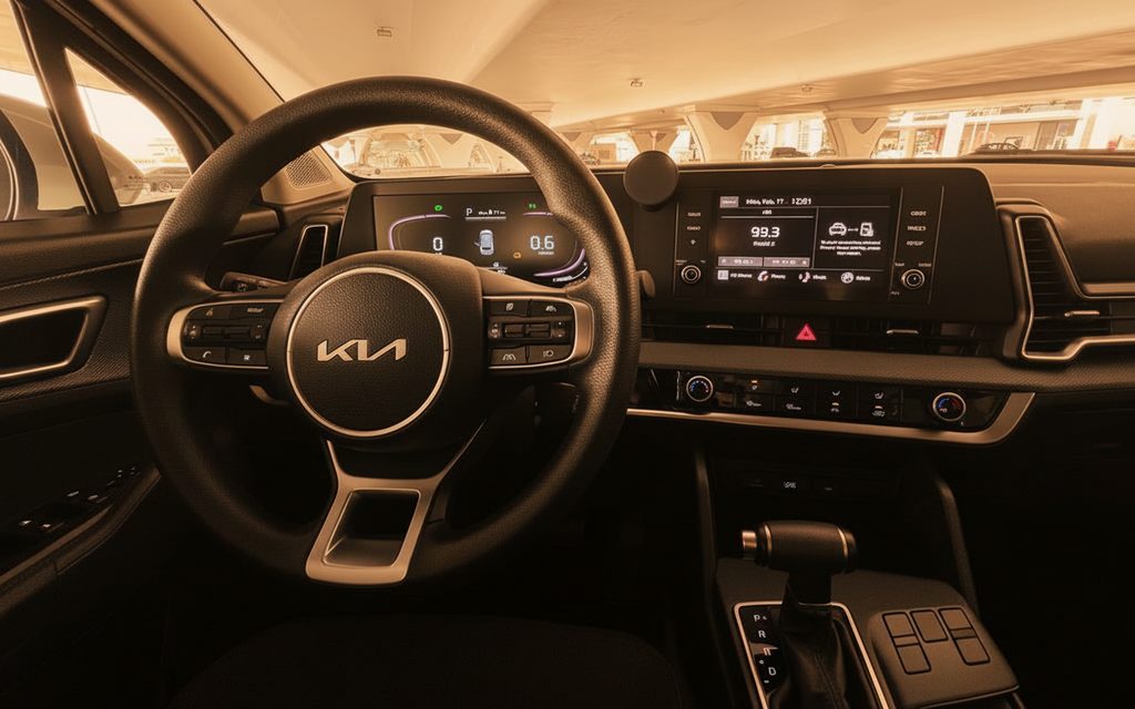 Kia Sportage 2023 Steering - Rent Premium SUV in Dubai