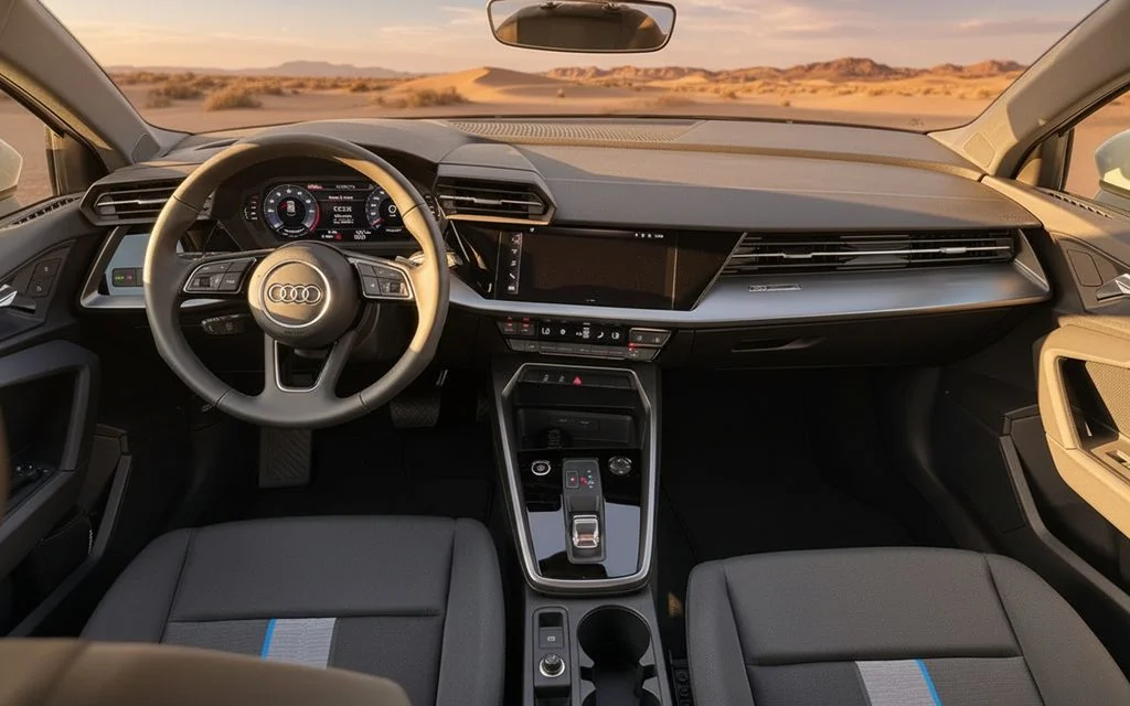 Audi A3 2024 interior view showing trim