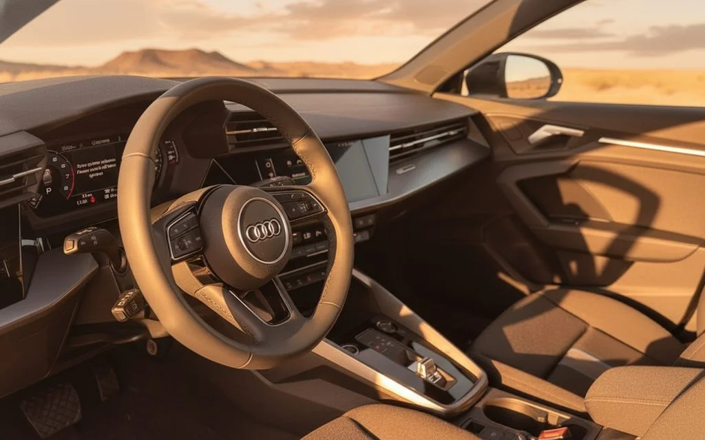 Audi A3 2024 interior view showing trim