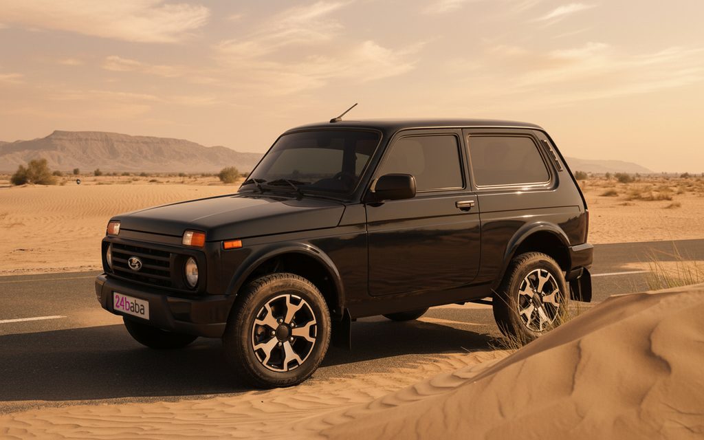 Lada Niva 2025 Black side profile